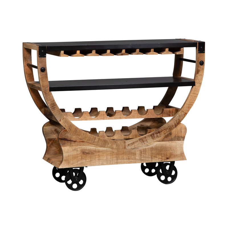 Ladaya Accent Bar Trolley with Wine Storage