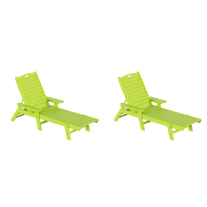 Chaise longue inclinable de 46,7 po Laguna, Lime