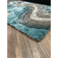 Tapis bleu sarcelle / gris Westchester-1996501919