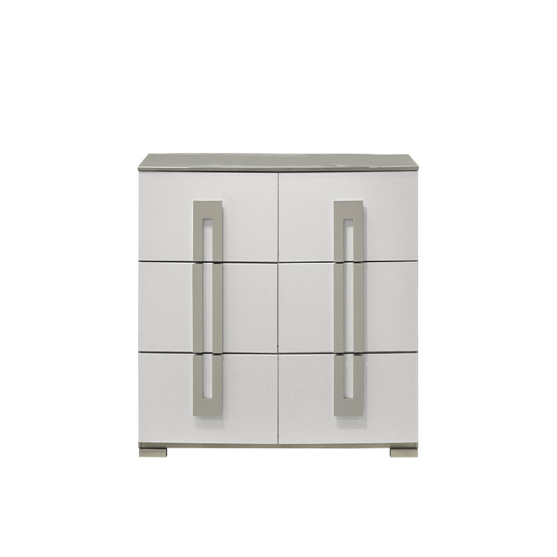 Commode à 6 tiroirs de style contemporain en bois