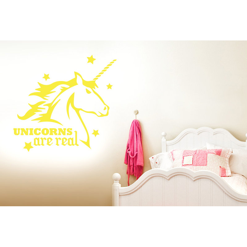 Animals Wall Decal, Bright Yellow