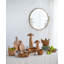 Decorative Brown Teak Wood Mushroom Décor - Large - 8.5x8.5x15.5"-2130979960