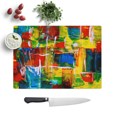 Tempered Glass Art Painting Vol.258 Chopping Board