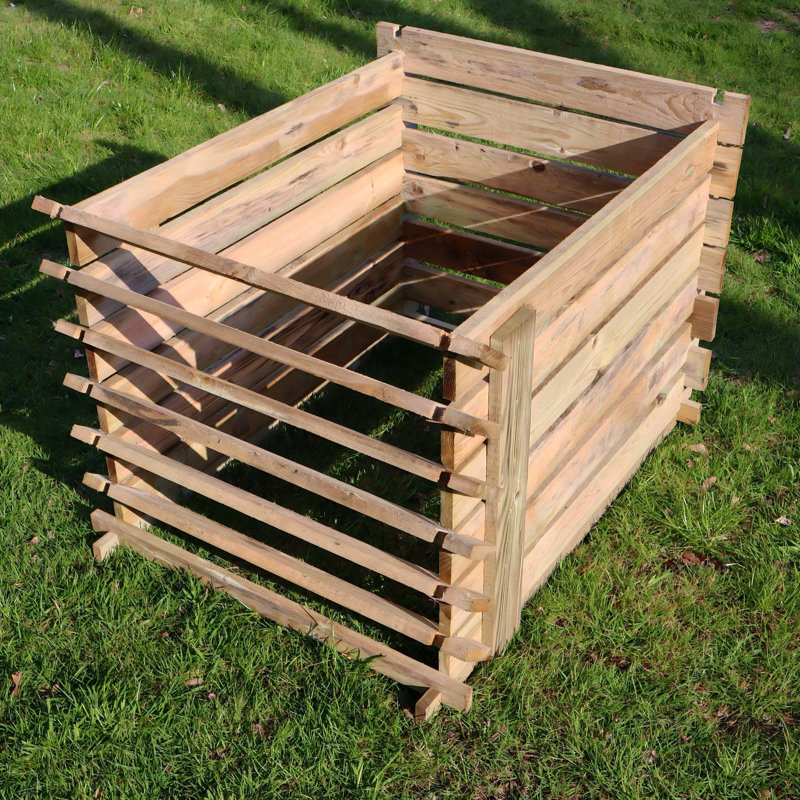 Lache Easy Fill Wooden Compost Bin Composter 897 Litres