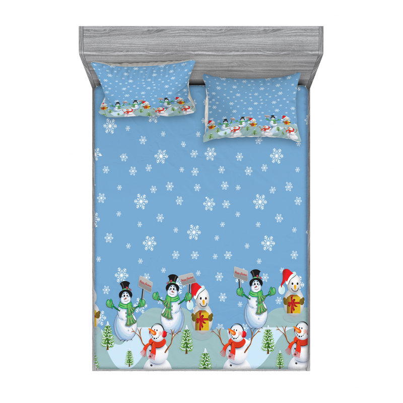 Microfiber Sheet Set, Queen Sheet Set with Fitted Sheet