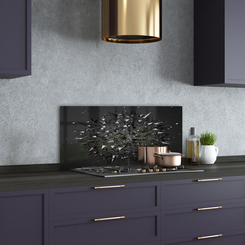 Benioff 50cm W x 100cm L Glass Peel and Stick Panel