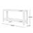  Modern Farmhouse Console Table, Elegant Minimalist Design with Premium Wood Veneer and Rounded Corners, Natural-854959946