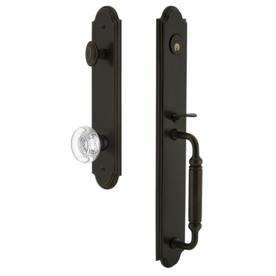 Complete Inactive Arc Dummy Handleset with Knob and Rosette