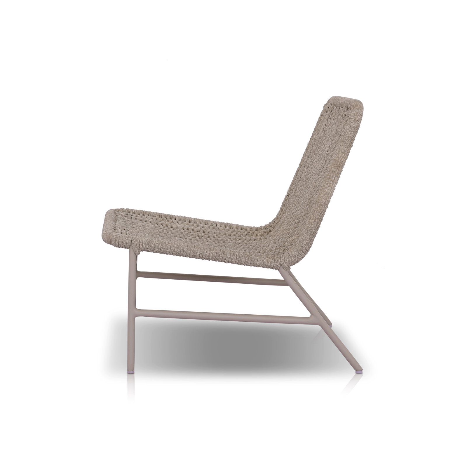Brio Outdoor Armless Lounge Chair, Gray