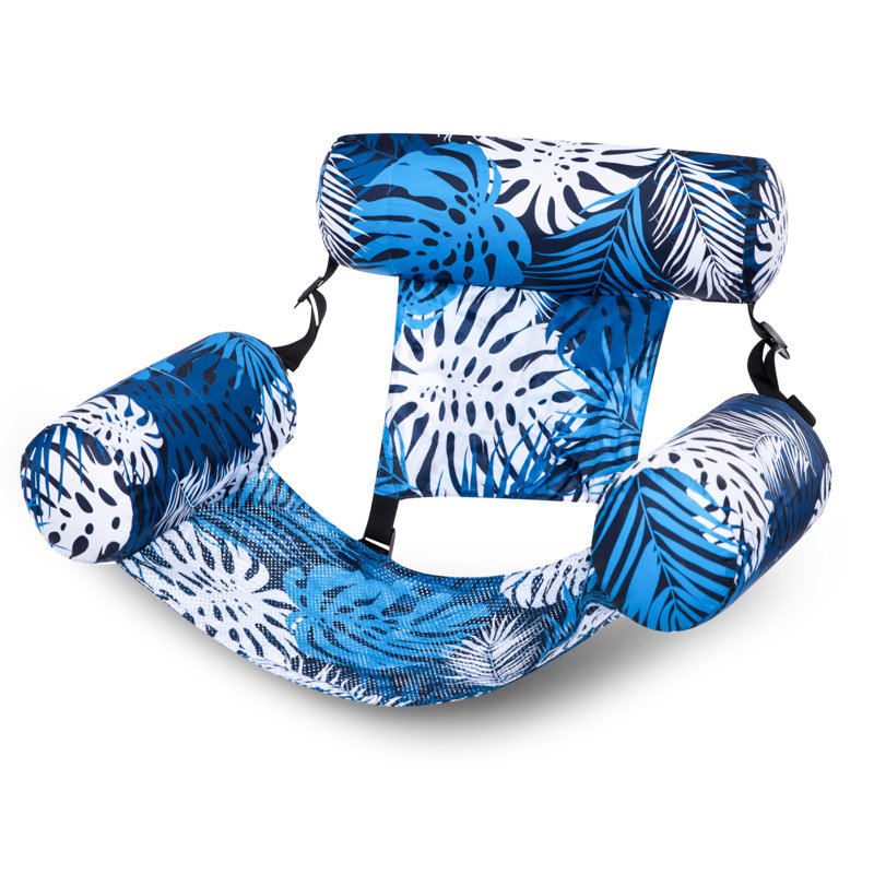 Fauteuil de piscine gonflable motif de plantes