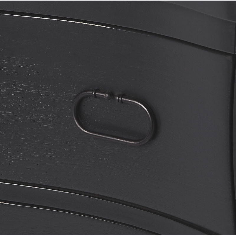Easterbrook 2 Drawer Accent Chest, Black