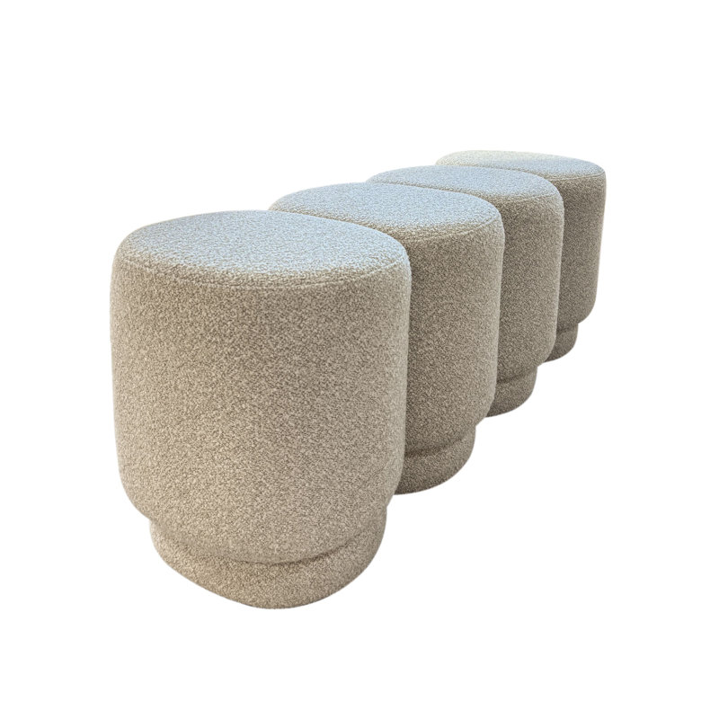 Boucle Upholstered Bench