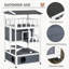 Maison pour chat en bois, abri pour chat avec toit en asphalte, portes de secours, condo, plateforme de saut