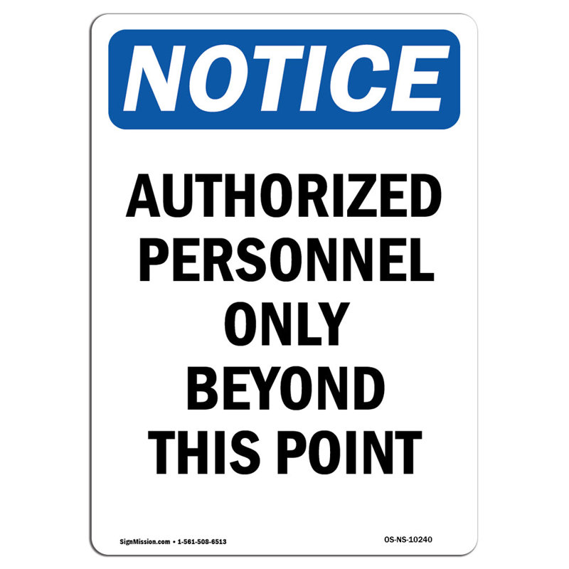 Notice Sign