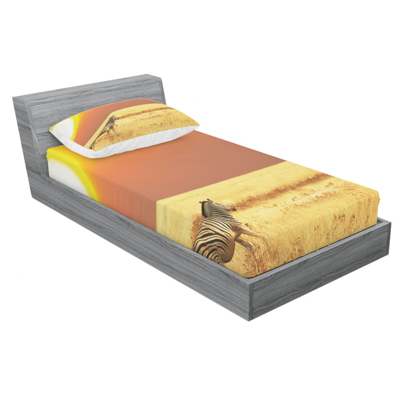 Microfiber Sheet Set, Twin Sheet Set with Fitted Sheet