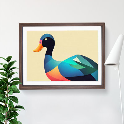 Stimulating Abstract Duck - Framed Print