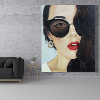 Toile de lunettes de soleil à la mode | Élégante décoration de chambre pour femme