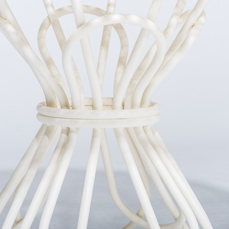 AL FRESCO SIDE TABLE - ANTIQUE WHITE, White