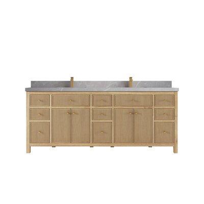Ensemble de meuble-lavabo double 84 po