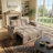 65" Convertible Sleeper Sofa With Pull-Out Bed, Loveseat Sofa Bed with Adjustable Backrest & 360° Swivel Side Table, Khaki-821232061