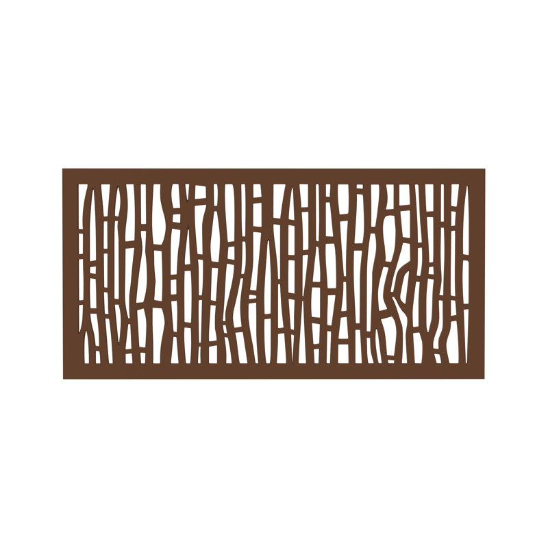 Fiji 48" Brown Recycled Polymer Decorative Screen Panel
