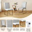 Ensemble de table de salle à manger 63 "en faux marbre avec chaises en simili cuir, pour 4 ou 6 personnes-1569733794-1569733798