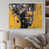 White Floater Framed