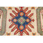 Tapis beige / ivoire en laine noué à la main de conception unique 2 pi 9 po x 4 pi 3 po New Age