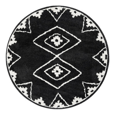 Latitude Run® Vefsna Nikolis Rug Black