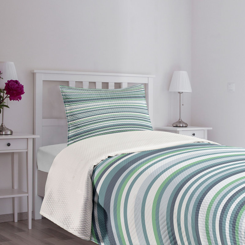 Ambesonne Striped Bedspread Abstract Narrow