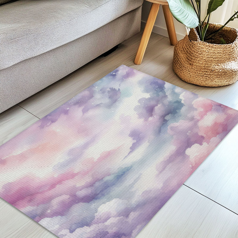 Tapis tressé Twilight Whispers, Rectangulaire 3 pi x 5 pi