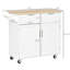 Îlot de cuisine avec tablettes réglables, blanc - 41 po