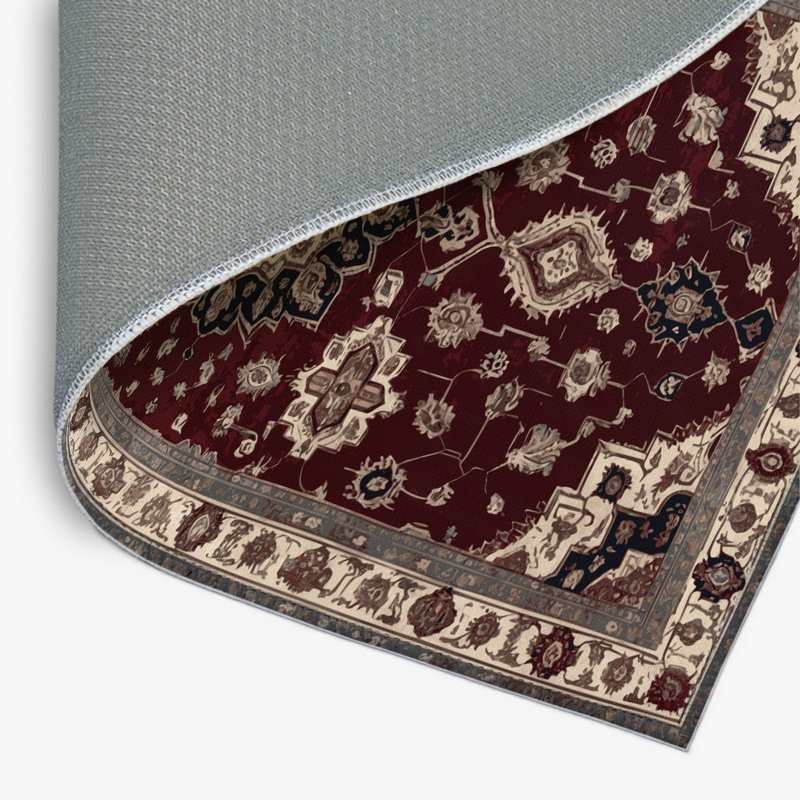 Tapis d'intérieur et d'extérieur gris Persian, Rectangulaire 8 pi x 10 pi