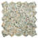 Danube Random Sized Natural Stone Mosaic Tile in Beige/Green – Waterproof, and Easy - 1 sq ft.