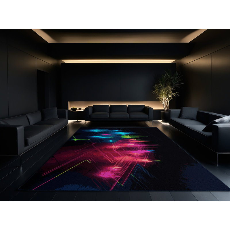Galaxy Grid Rug, Rectangle 8' x 12'