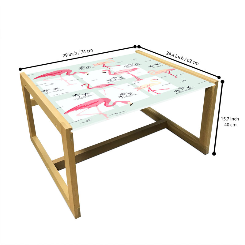 Infeld Sled Coffee Table, 40cm H x 74cm W x 62cm D
