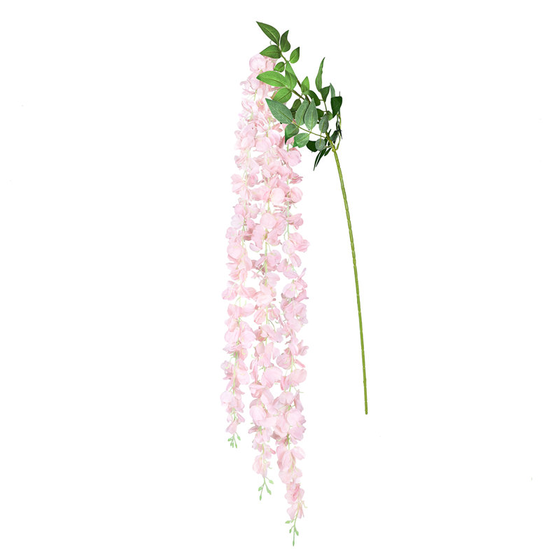 Longue tige de glycine suspendue, Rose clair