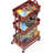 Simple Houseware 3-Tier Heavy Duty Metal Utility Rolling Cart, Red