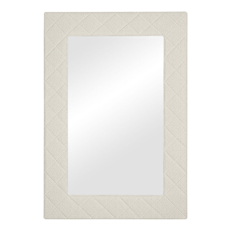 Brewster Wall Mirror, Nomad Snow Crypton® Chenille