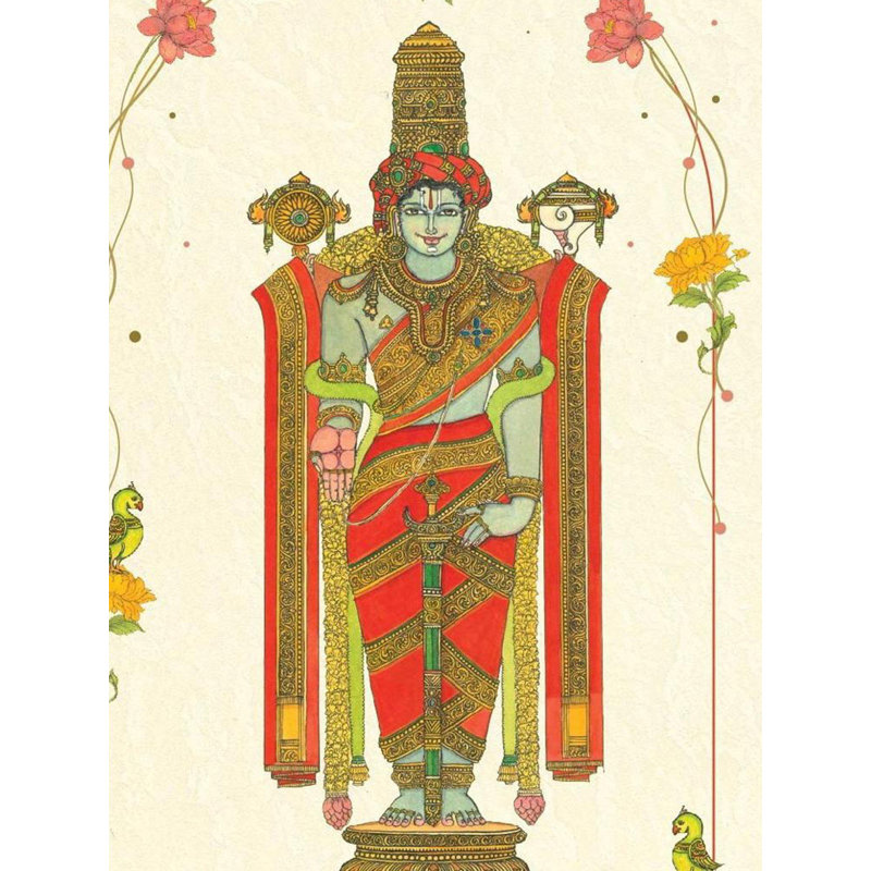 Lord Venkateswara | Aquarelle sur papier Canson | Par Dhanu Andluri