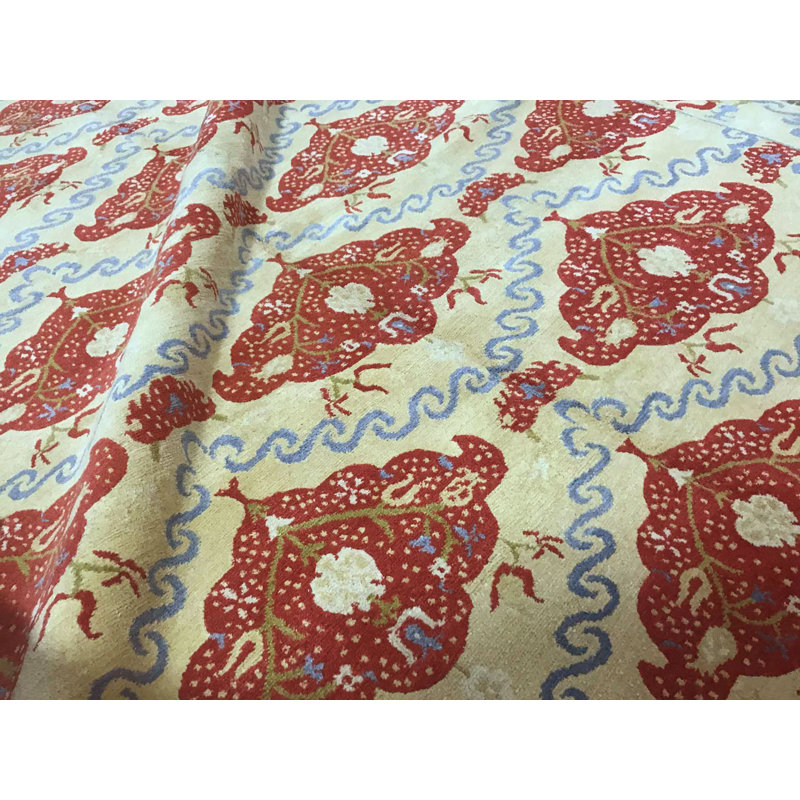 Tibetan Wool Damask Area Rug