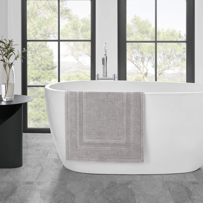 Bath Rug, Washed Beige, 21" W x 34" L