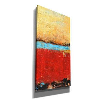 «Golden Dawn II» par Erin Ashley, art mural épique sur toile, 12 po x 24 po