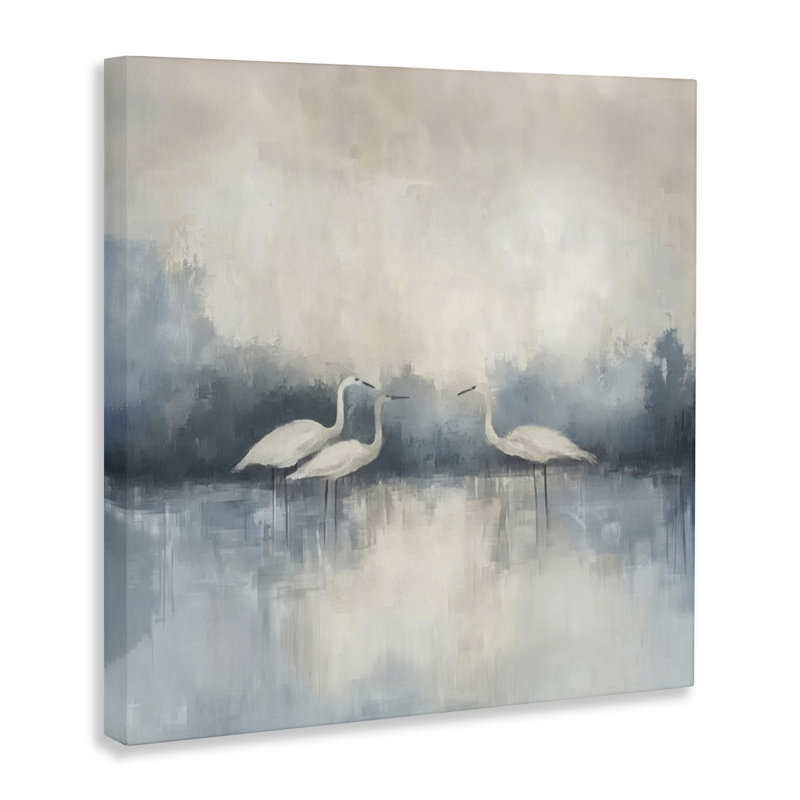 Swans in Still Waters, conception de Mona Grace, H 17 po x l 17 po