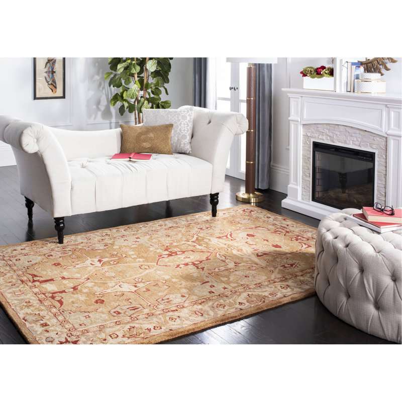 Tapis oriental en laine touffeté à la main Tingley, Rectangle de 5 pi x 8 pi