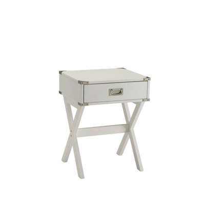 wood square nightstand