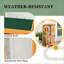 Spacious Multi-Level Outdoor Cat House With Lockable Wheels For Easy Mobility And Secure Ventilation
