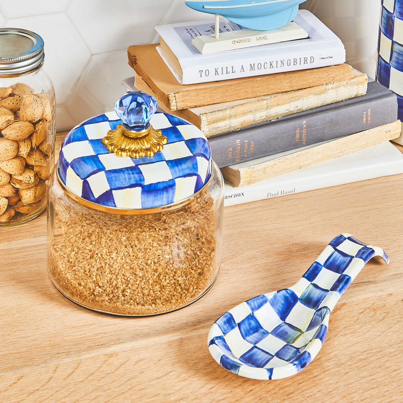 Spoon Rest, Blue/White