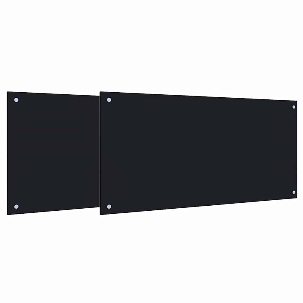 Vidaxl Kitchen Backsplash 2 Pcs Tempered Glass