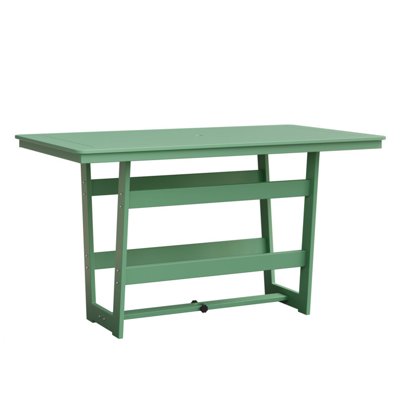 Table de bar rectangulaire 70 po Berlin Gardens Hudson Marine Mint, Menthe